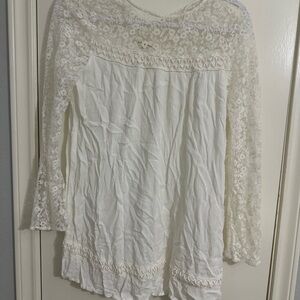 Elegant Lace White Top